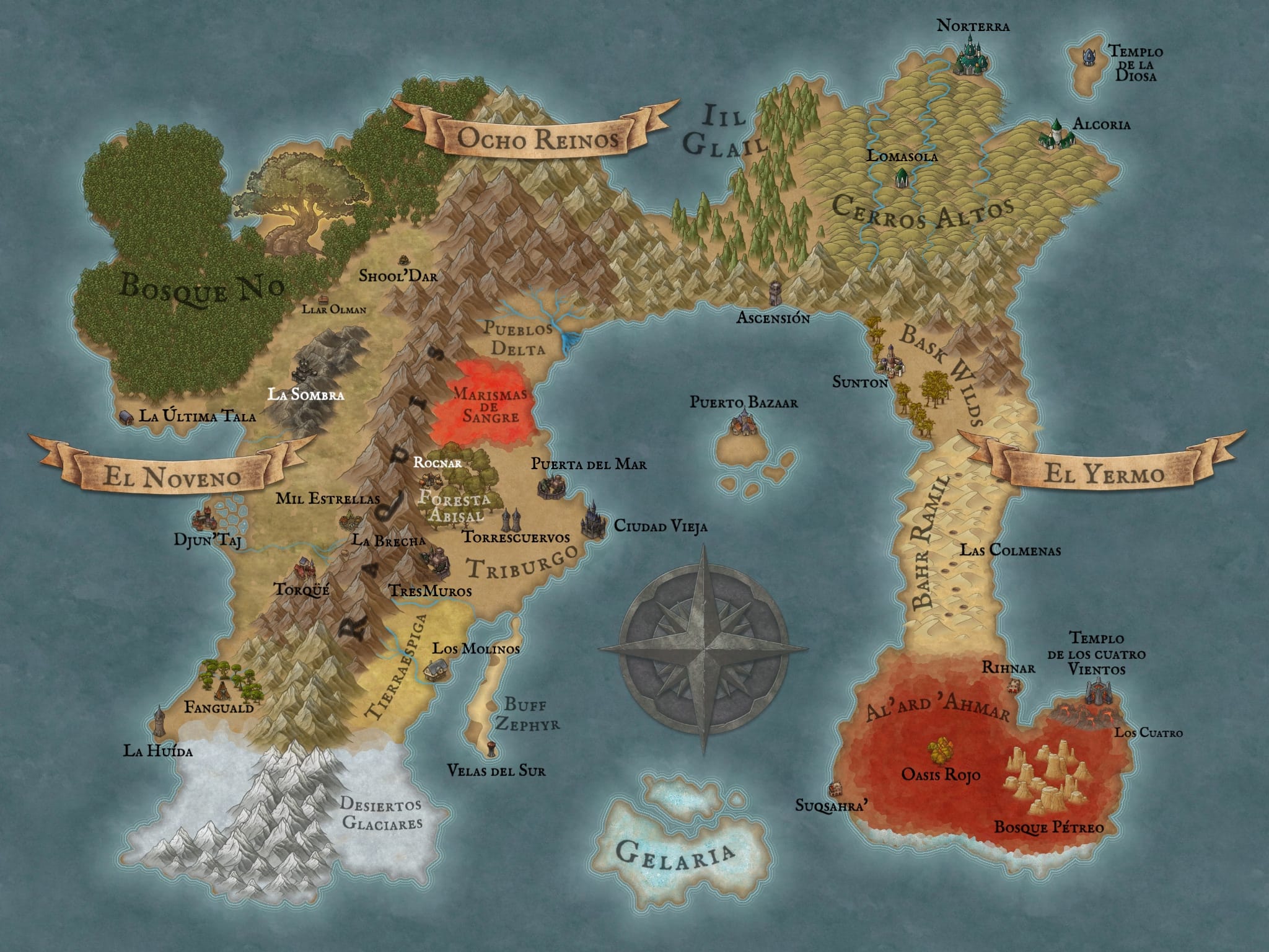 Mapa del Raquis